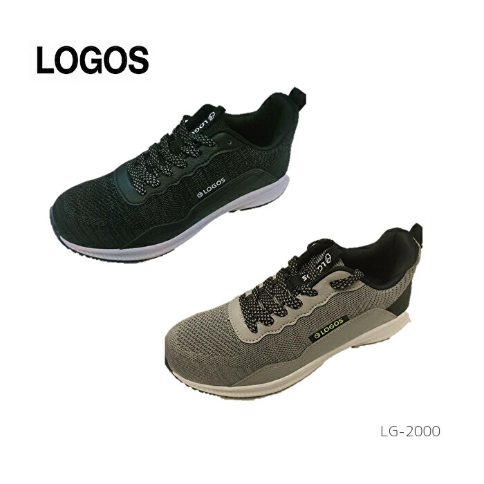 【楽天市場】ロゴス LOGOS LG-2000 LG2000 スニーカー メンズ 靴 黒 ブラック 灰色 グレー 軽量 軽い 疲れにくい 疲れ