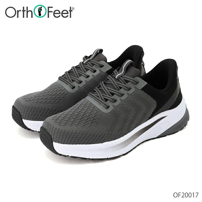 【全品ポイントプラス10倍!要エントリー】 オーソフィート Orthofeet ティロス TILOS スニーカー ハンズフリー OF20017 グレー 2E 3E 幅広 メンズ ミディアム ワイド テキスタイル シューズ 靴|高級靴 Discount Shop precious