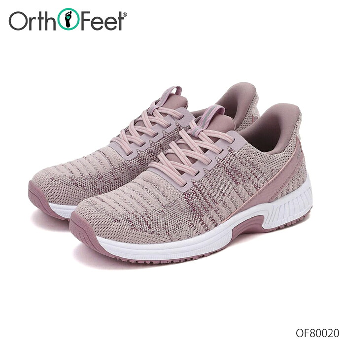 オーソフィート Orthofeet キタ KITA ミディアム ワイド OF80020 ローズ テキスタイル ハンズフリー スニーカー レディース 2E 3E 幅広 シューズ 靴