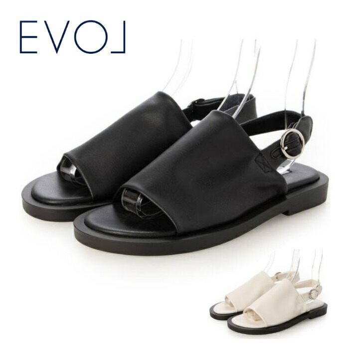 【全品尖んがり付け加える10倍！要エントリー】 EVOL イーボル 軽さ ソフトバックベルトフラットサンダル JA5982 レディース サンダル 一胴締め 滑っこい 置き目踵 心地好い 流行り物 分かりやすい 旅する 余暇 レディース靴-その他-靴