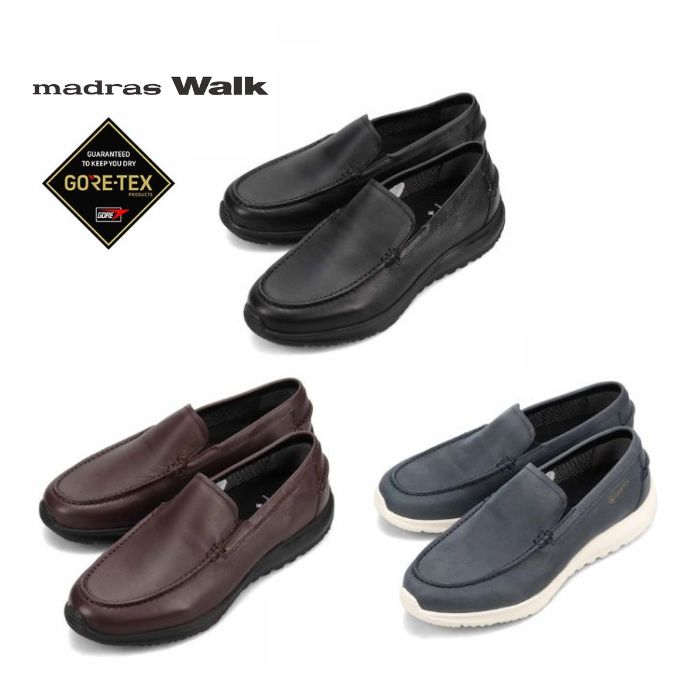 【全品ポイントプラス10倍！要エントリー】 madrasWalk マドラスウォーク 全天候快適な スリッポン カジュアルシューズ MW7605 メンズ 靴