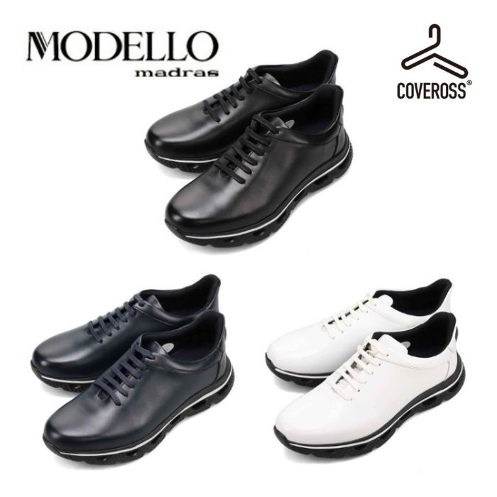 【全品ポイントプラス10倍！要エントリー】 マドラス 製 モデロ MODELLO COVEROSS レザースニーカー DM3342 メンズ カジュアル シューズ スニーカー 靴 正規品