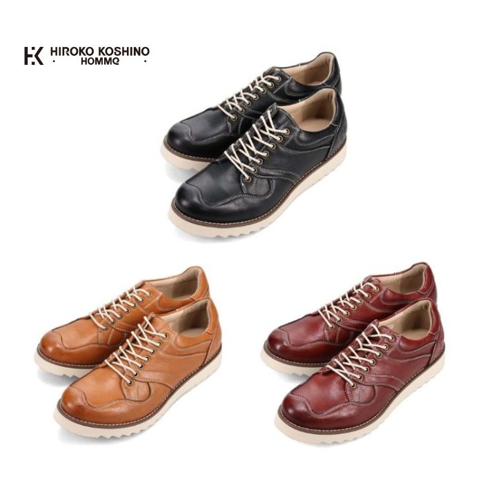 ヒロコ コシノ オム HIROKO KOSHINO HOMME メンズ こがし系の素材を採用した カジュアル スニーカー HR5903 シューズ 靴 3E 正規品