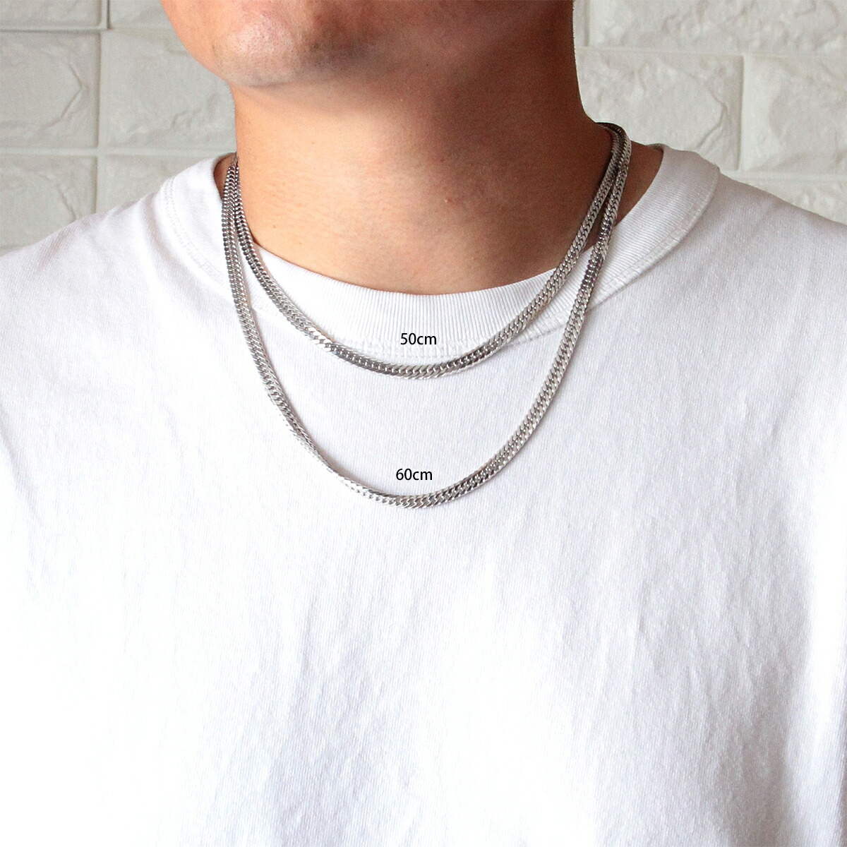 喜平ネックレス6面W6面ダブル喜平チェーンメンズアクセサリーシルバーシルバー92550cm5.7mm1.9mm30g変色防止ネックレスメンズチェーンかっこいい中折れチェーンネックレススターリングシルバー