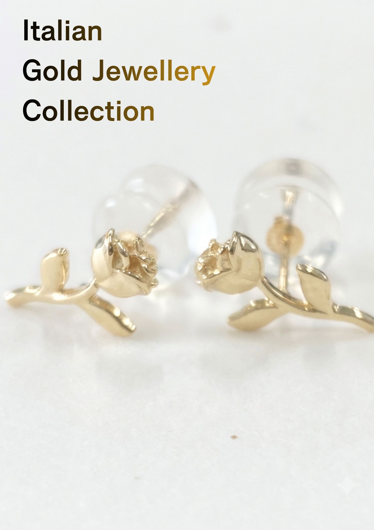 【直輸入】イタリア製 ピアス K18 18金 18k ゴールド レディース バラ 薔薇 ローズ 華奢 小ぶり ミニ モチーフ スタッドピアス イエローゴールド お守り アミュレット フラワー 花 美 愛 ラッキーモチーフ 重ね付け ギフト プレゼント 送料無料 即日配送 新品|PRECIOUS ONE