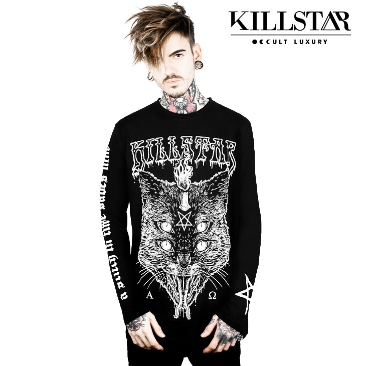 楽天市場 Killstar キルスター Tシャツ メンズ レディース ロンt 長袖 長袖tシャツ ロング丈 V系 ファッション ロック パンク ストリート ブランド 黒 ブラック 星 派手 個性的 秋 秋服 秋物 ビジュアル系 ファッション おしゃれ お洒落 Oz オズ Kill Star Ozオズ