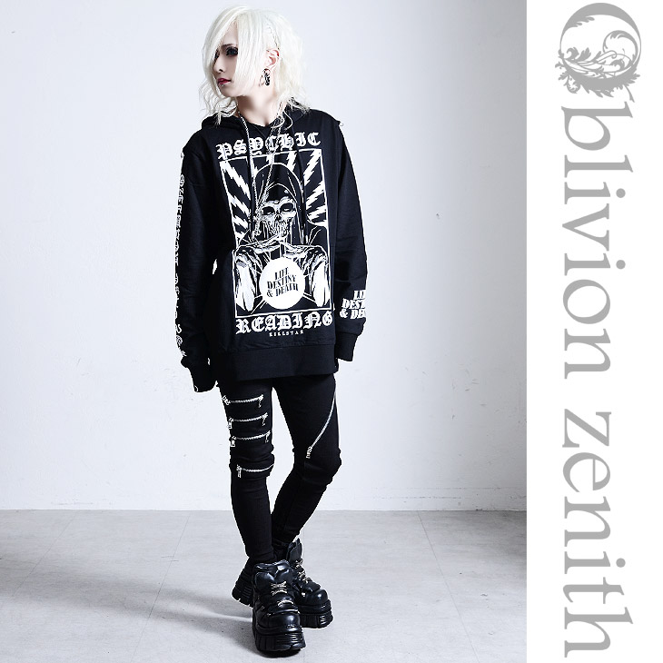 楽天市場 Killstar キルスター Psychic Pullover Hoodie パーカー メンズ レディース プルオーバー フード ロング丈 V系 パーカー 春夏 ファッション ロック パンク ストリート ブランド 黒 ブラック スカル 派手 個性的 冬 冬服 春物 ビジュアル系 ファッション