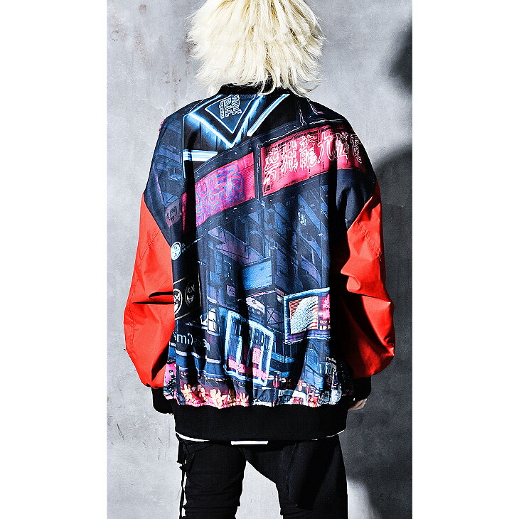 ジャケット ヴィジュアル系 ファッション メンズ Alter 蛍光 ライトアウター パンク Killstar ブルゾン ジャケット ビッグシルエット V系 V系 パンク ロック ファッション 個性的 原宿系 レディース ビジュアル系 バンド サイバーパンク 春 春服 春物 Oz オズ オルター