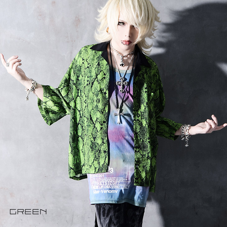 気質アップ V系 ファッション メンズ ヴィジュアル系 シャツ 個性的 派手 ブランド 長袖 サイバーパンク サイバーファッション オープンカラーシャツ 派手な服 原宿系 レディース パンク ロック オ大きいサイズ 服 衣装 ビジュアル系 オルターベノム Alter Venomv Summa