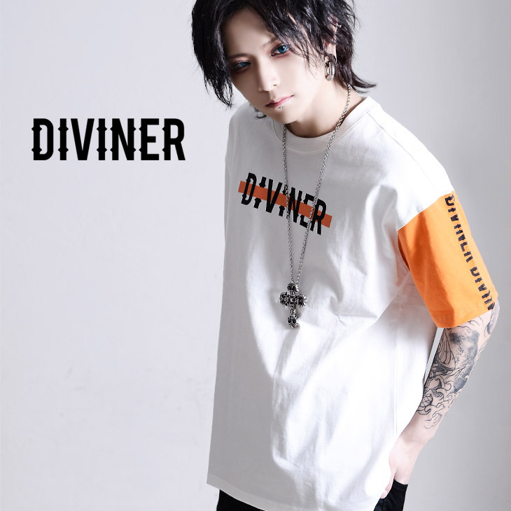 楽天市場 ヴィジュアル系 ファッション V系 ビジュアル系 ストリート メンズ Tシャツ 地雷 病み 服 半袖 夏服 春夏 ディバイナー モード系 ロック 原宿系 韓国系 オルターベノム オーバーサイズ ブラック 紫 カッコいい大きいサイズ Oz オズ コットン Diviner Overall