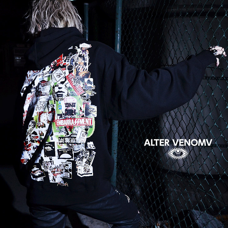 楽天市場 Alter Venomv オルターベノム Parasite Sweatshirt 原宿系 ファッション トレーナー スウェットトレーナー ストリート系 トレーナー ブランド 原宿系 ユニセックス V系 メンズ 地雷 服 病みかわいい メンヘラ 服 ヴィジュアル系 ファッション パンク ロック