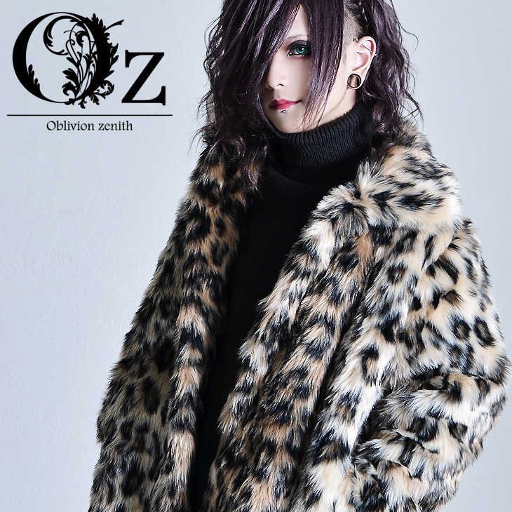 Coat V系 Fur アウター Select Select アウター ヒョウ柄 服 Leopard Oz 冬 派手 アウター Leopard Oz V系 コート Coat ファーコート モコモコ メンズ ヴィジュアル系 Fur ロング な アウター レオパード