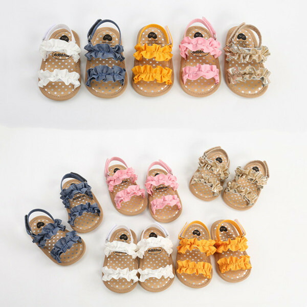 ベビーサンダル サンダル ベビー 靴 幼児 シューズ 可愛い 5色選択 花柄 サマーサンダル キッズ 赤ちゃん 子ども 通気性 滑り止め おしゃれ 歩きやすい 幼児靴 柔らかい布底 配送員設置送料無料 子供 ファッション女の子 無地 夏 シンプル おでかけ