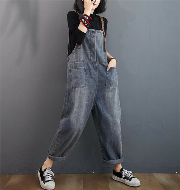 楽天市場 レディース デニム 女性 サロペット デニム パンツ ジーンズ オーバーオール 女 デニムサロペット ファッション ロングパンツ 体型カバー 大きいサイズあり 大人 ボトムス M L Xl Xxl Pregalostore