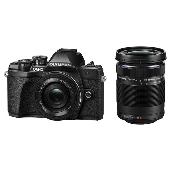 【中古】【１年保証】【美品】OLYMPUS OM-D E-M10 Mark III EZ ダブルズームキット ブラック