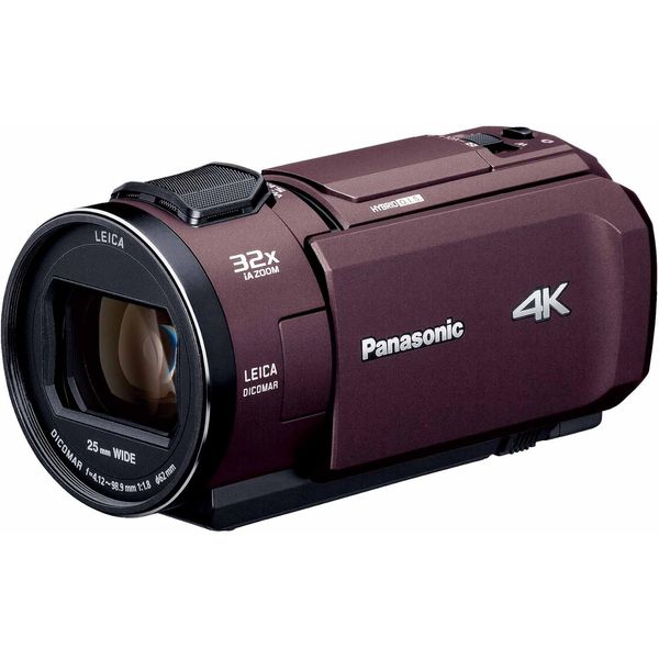 【中古】【１年引き受ける】【美品】Panasonic HC-VZX1M-T 赤銅色