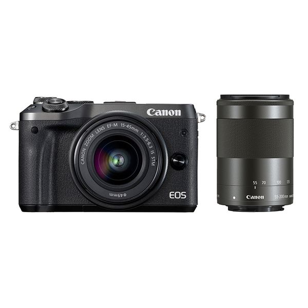 美品♪ Canon EOS M6 Mark II ブラック Amazon | Canon ミラーレス一眼カメラ EOS M6 Mark II ダブルズーム