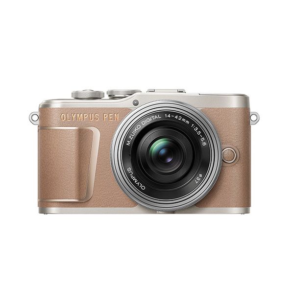 【中古】【１年保証】【美品】OLYMPUS PEN E-PL10 14-42mm EZ レンズキット ブラウン｜Premier Camera -プレミアカメラ-