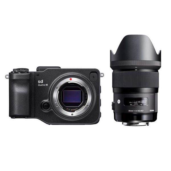 【中古】【１年保証】【美品】SIGMA sd Quattro H & Art 35mm F1.4 DG HSM レンズキット