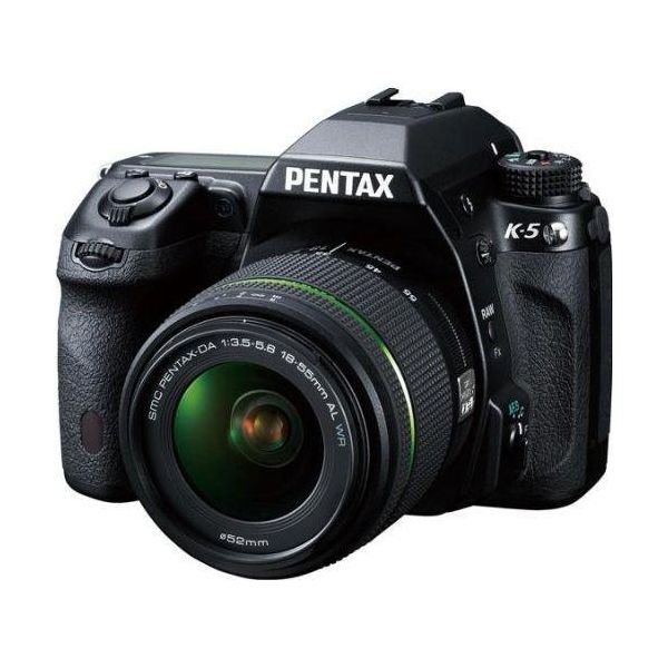 【中古】【１年引き受ける】【美品】PENTAX K-5 水晶体一揃いの道具 DA 18-55粍 WR