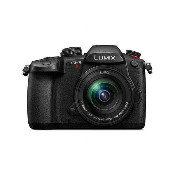 【中古】【１年引きうける】【美品】Panasonic LUMIX GH5II 標準尺度望遠レンズ一揃いの道具 黒いこと [DC-GH5M2M]