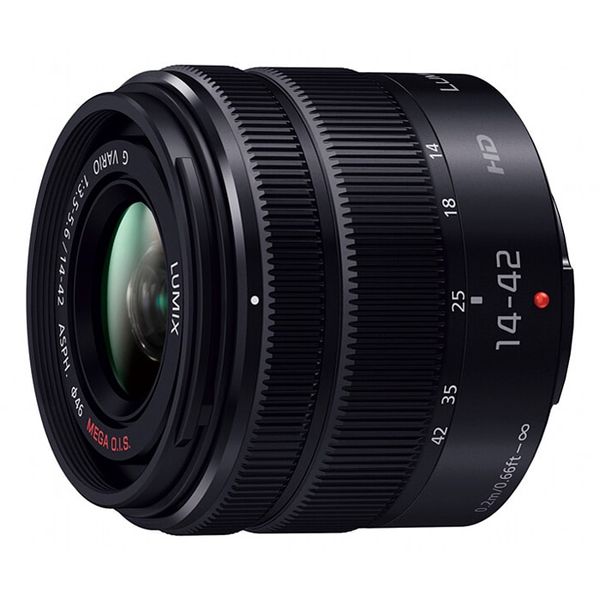 【中古】【1年引きうける】【美品】Panasonic LUMIX G VARIO 14-42粍 F3.5-5.6 II ASPH. MEGA O.I.S. [H-FS1442A-KA] 黒いこと カメラ用交換レンズ-カメラ・ビデオカメラ・光学機器-TV・オーディオ・カメラ