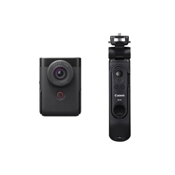 【中古】【１年引き受ける】【美品】Canon PowerShot V10 トライポッドグリップキット 黒いこと
