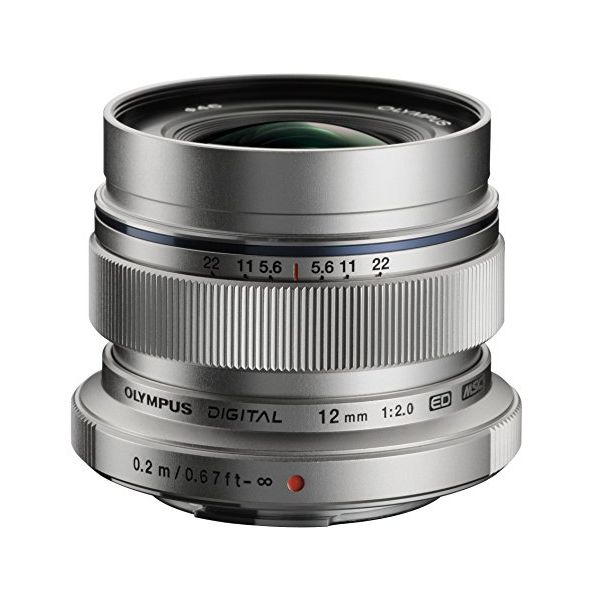 【中古】【1年保証】【美品】OLYMPUS M.ZUIKO DIGITAL ED 12mm F2 シルバー|Premier Camera -プレミアカメラ-