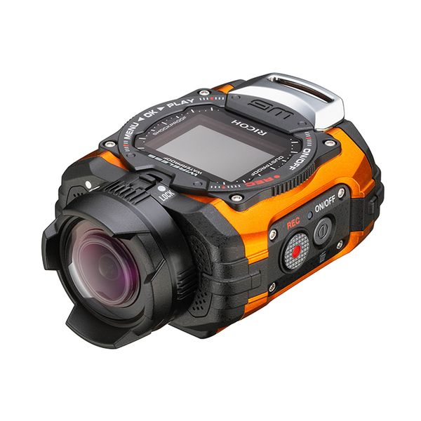 【中古】【１年言いはなつ】【美品】RICOH WG-M1 オレンジ色