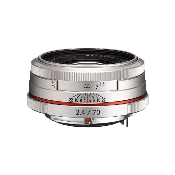 【中古】【１年引き受ける】【美品】PENTAX 固定ディスク PENTAX-DA 70粍 F2.4 Limited しろがね色