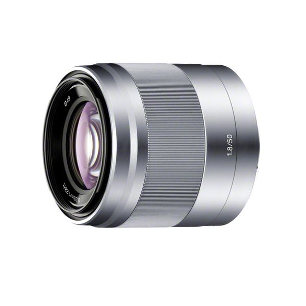 【中古】【1年保証】【美品】SONY E 50mm F1.8 OSS シルバー [SEL50F18]