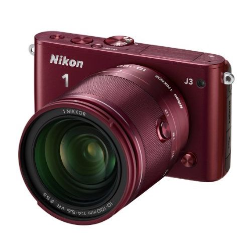【中古】【１年保証】【美品】Nikon J3 小型10倍ズームキット レッド｜Premier Camera -プレミアカメラ-