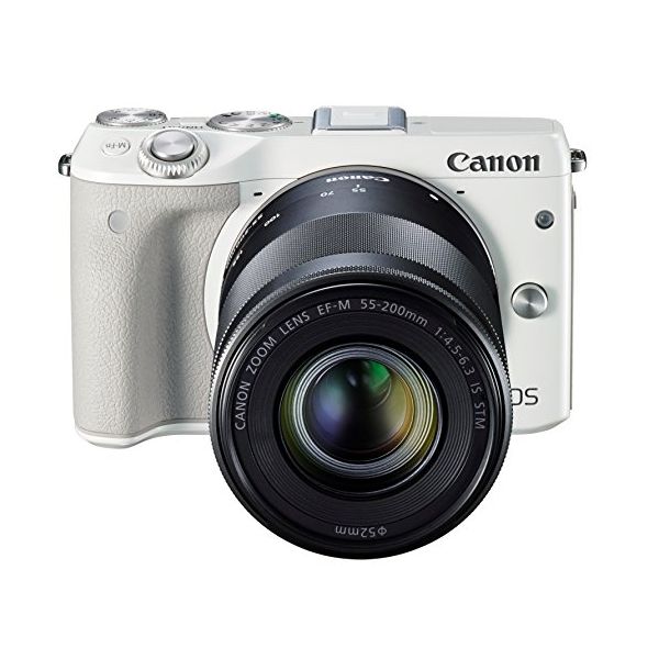 完成品 Canon EOS M3 ホワイト ダブルレンズキット - 通販