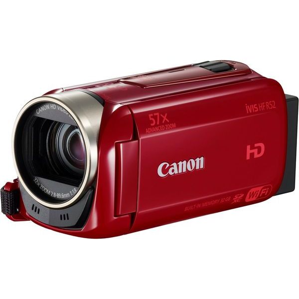 【中古】【1年保証】【美品】Canon iVIS HF R52 レッド|Premier Camera -プレミアカメラ-