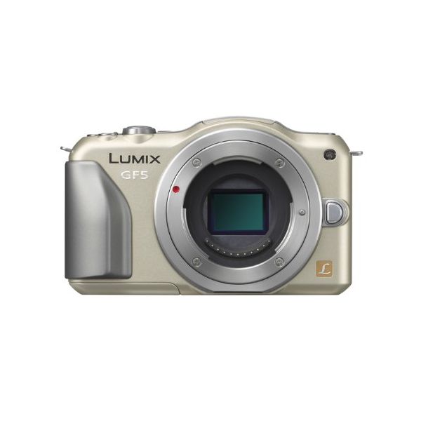 【中古】【1年保証】【美品】Panasonic LUMIX DMC-GF5 ボディ ゴールド|Premier Camera -プレミアカメラ-
