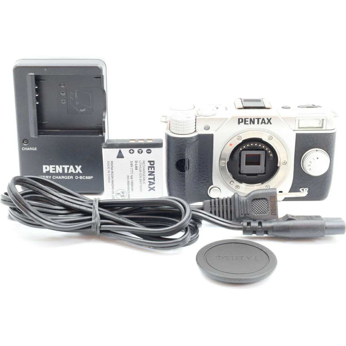 【中古】【１年保証】【良品】PENTAX Q10 ボディ シルバー