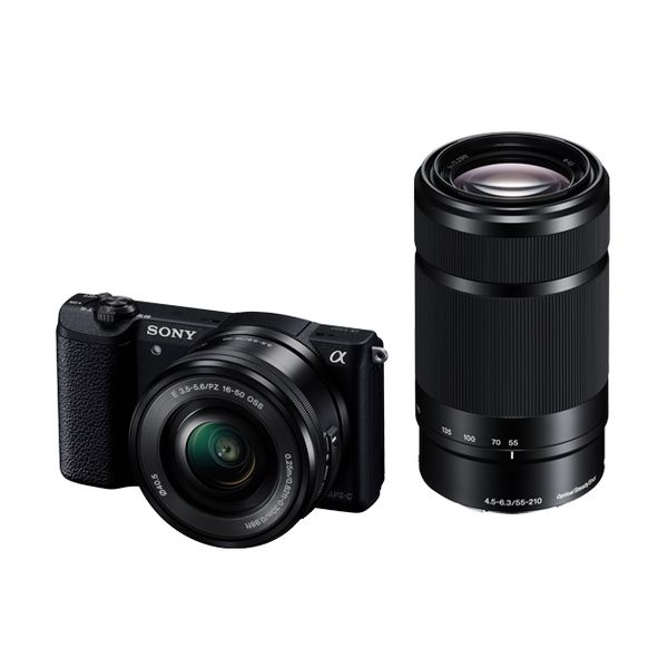 【中古】【１年引きうける】【美品】SONY α5100 ダブルズームレンズキット 黒いこと [ILCE-5100Y]