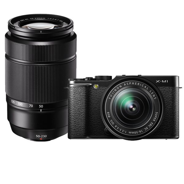【中古】【1年保証】【美品】FUJIFILM X-M1 ダブルズームレンズキット ブラック|Premier Camera -プレミアカメラ-