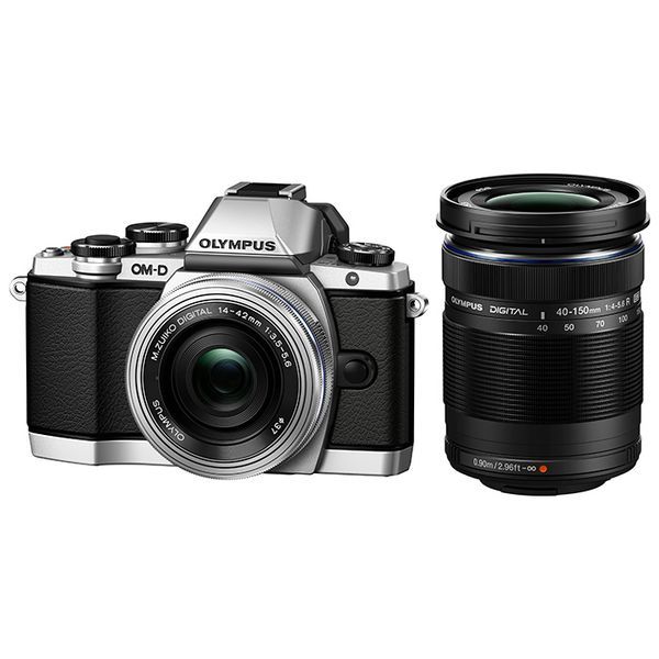 【中古】【１年保証】【美品】OLYMPUS OM-D E-M10 ダブルズームキット シルバー