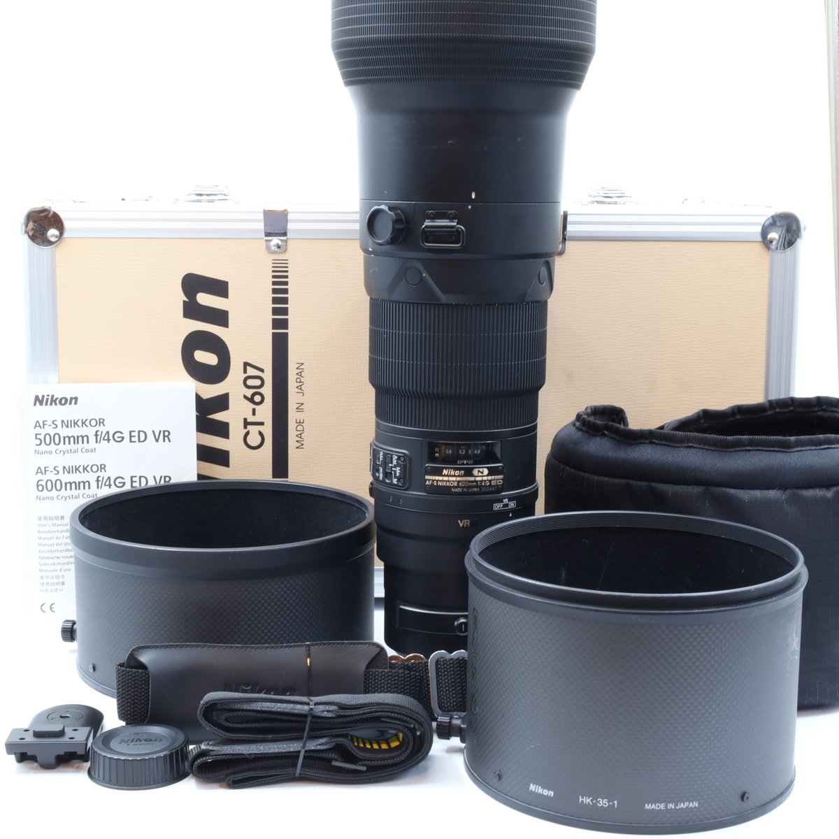 【中古】【１年引き請ける】【良品】Nikon AF-S NIKKOR 600粍 F4G ED VR