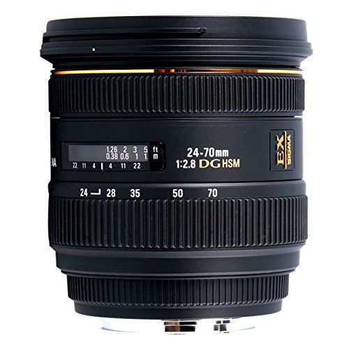 【中古】【１年引き請ける】【美品】SIGMA 24-70粍 F2.8 IF EX DG HSM (ニコンF用)
