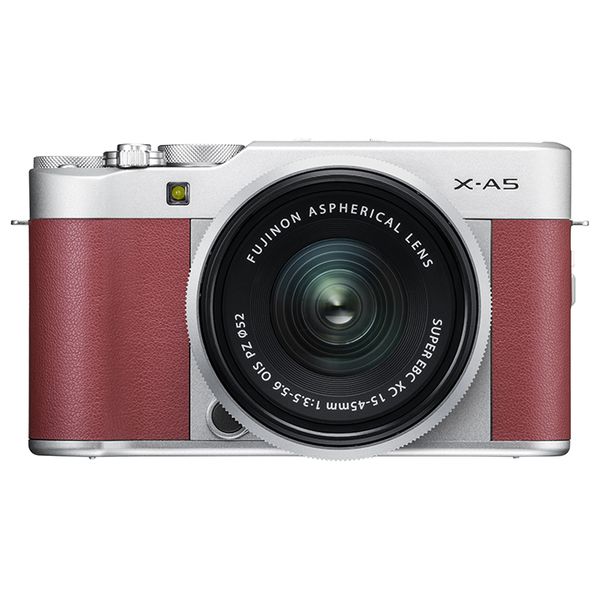 【中古】【１年引きうける】【美品】FUJIFILM X-A5 水晶体一揃いの道具 XC 15-45粍 OIS PZ さくら色