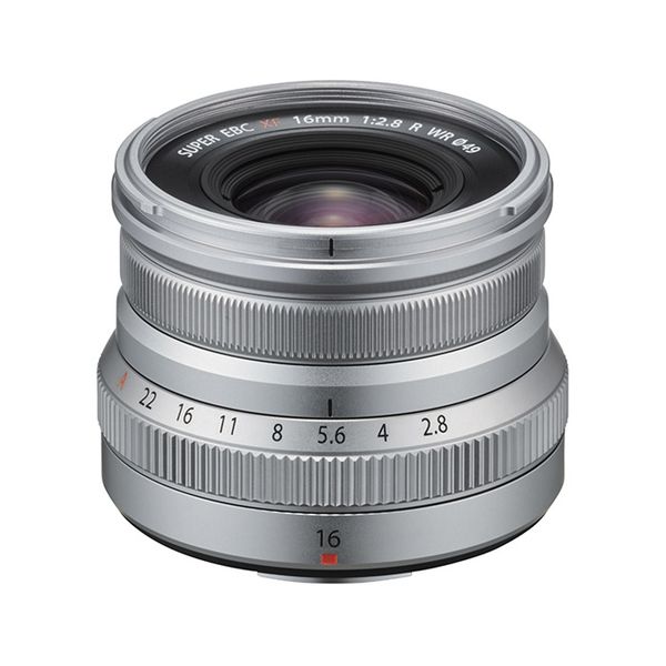 【中古】【１年言いはなつ】【美品】FUJIFILM XF 16粍 F2.8 R WR しろがね色