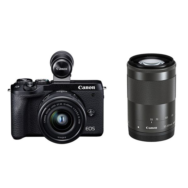 Canon EOSM6markIIレンズ２つセット本日13時までに購入で本日発送 楽天市場】EOS M6 Mark II ダブルズームキット [シルバー