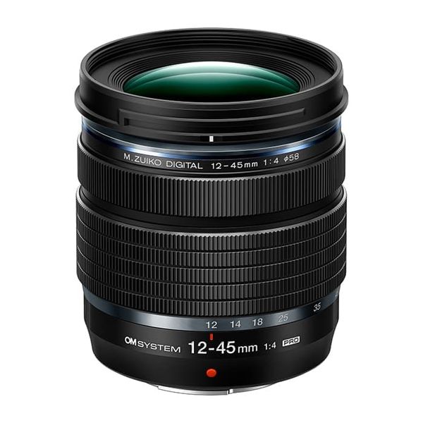 【中古】【１年引き請ける】【新品級】OLYMPUS OM SYSTEM M.ZUIKO DIGITAL ED 12-45粍 F4.0 PRO ※OM SYSTEMロゴタイプ真似形