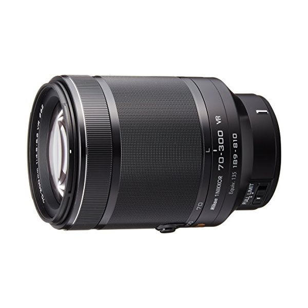 【中古】【１年引きうける】【美品】Nikon 1 VR 70-300粍 F4.5-5.6 黒いこと