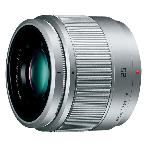 【中古】【１年保証】【美品】Panasonic LUMIX G 25mm F1.7 ASPH. [H-H025-S] シルバー｜Premier Camera -プレミアカメラ-