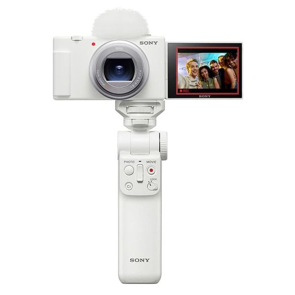 【中古】【1年引き請ける】【美品】SONY VLOGCAM ZV-1 II シューティンググリップキット 白いこと [ZV-1M2G W] デジタルカメラ-カメラ・ビデオカメラ・光学機器