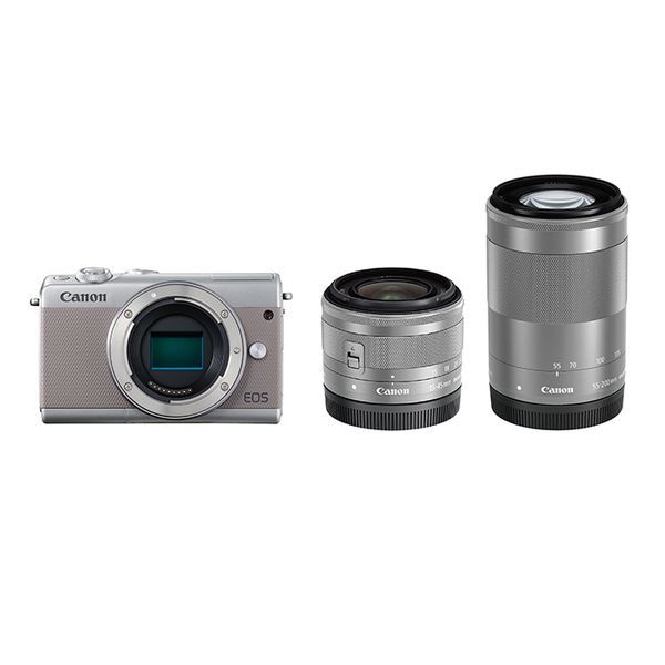 西日本産 キヤノン １年保証 美品 Canon EOS M100 ダブルズームキット