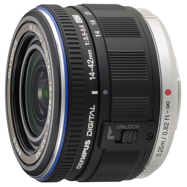 【中古】【1年保証】【美品】OLYMPUS M.ZUIKO DIGITAL ED 14-42mm F3.5-5.6 ブラック|Premier Camera -プレミアカメラ-